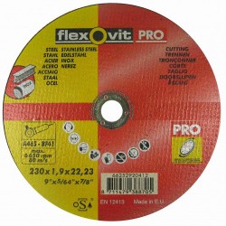 flexovit PRO 230 x 1,9 x 22,0 fém-inox